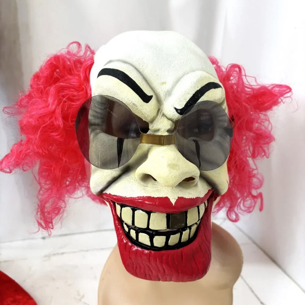Disguise Pimp Clown Mask Hat and Suit Package NOS NWT